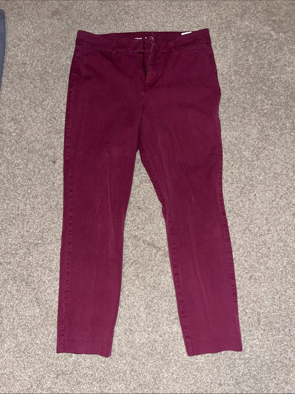 Old Navy plum high rise pixie pants